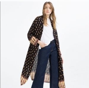 ✨HP✨ZARAPrinted Kimono✨